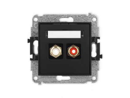 RCA double socket (cinch type-white and red