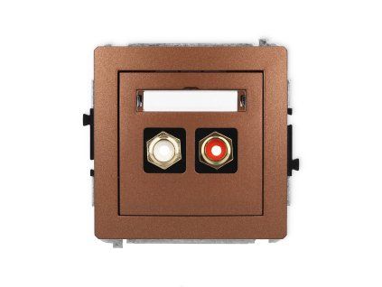 RCA double socket (cinch type-white and red