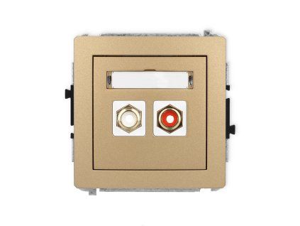 RCA double socket (cinch type-white and red