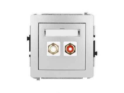 RCA double socket (cinch type-white and red