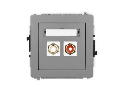 RCA double socket (cinch type-white and red