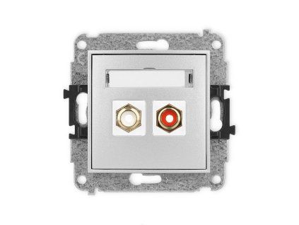 RCA double socket (cinch type-white and red
