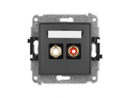 RCA double socket (cinch type-white and red
