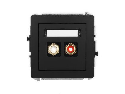 RCA double socket (cinch type-white and red