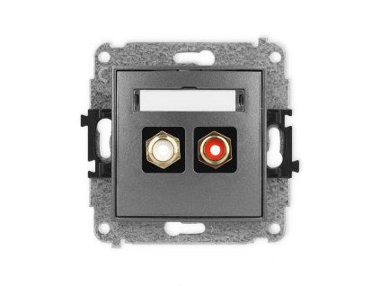RCA double socket (cinch type-white and red