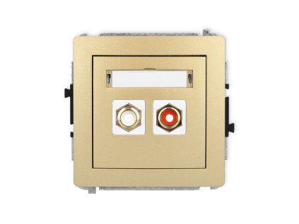 RCA double socket (cinch type-white and red
