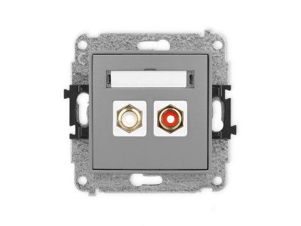 RCA double socket (cinch type-white and red