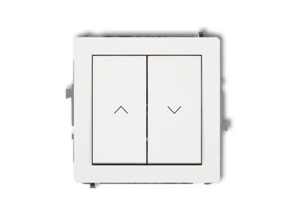 Roller blind push button switch mechanism