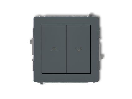 Roller blind push button switch mechanism