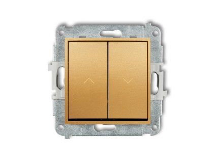 Roller blind push button switch mechanism