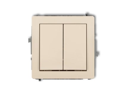 Žalúziové dvoj-tlačítko so šípkami (double push button without pictograms)