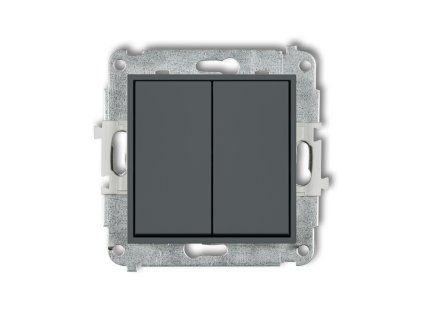 Roller blind push button switch mechanism (double push button without pictograms)