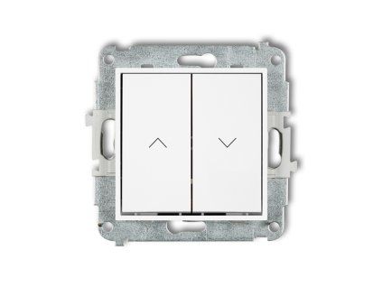 Roller blind switch mechanism with mechanical lock