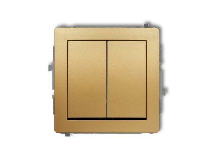 Roller blind switch mechanism with mechanical lock (double push button without pictograms)