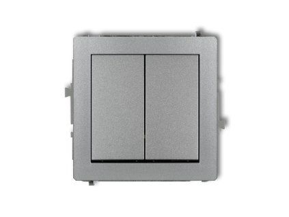 Roller blind switch mechanism with mechanical lock (double push button without pictograms)