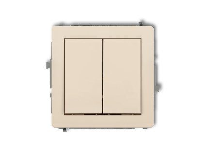 Roller blind switch mechanism with mechanical lock (twopush buttons without pictograms)
