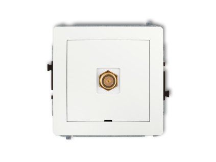 Single antenna F type socket (SAT) mechanism - gold-plated