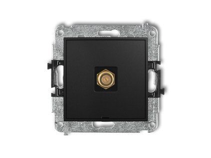 Single antenna F type socket (SAT) mechanism - gold-plated