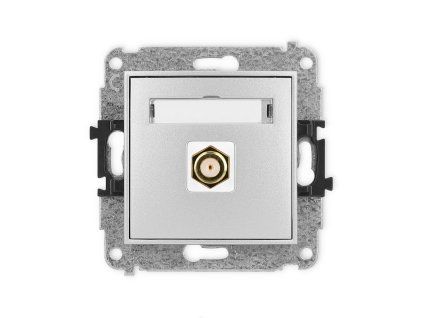Single antenna F type socket (SAT) mechanism - gold-plated