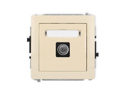 Single antenna tv socket mechanism