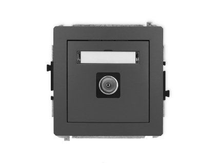 Single antenna tv socket mechanism