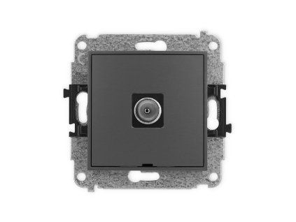 Single antenna tv socket mechanism