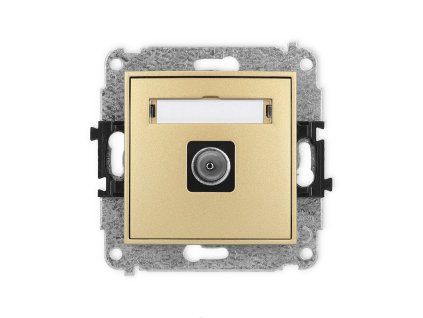 Single antenna tv socket mechanism