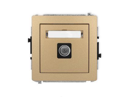 Single antenna tv socket mechanism