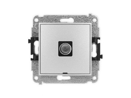 Single antenna tv socket mechanism