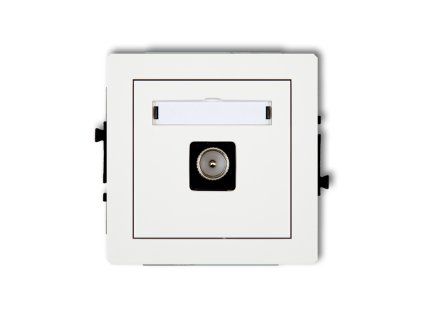 Single antenna tv socket mechanism