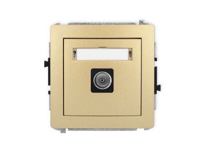 Single antenna tv socket mechanism