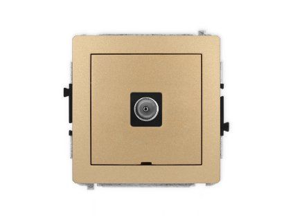 Single antenna tv socket mechanism