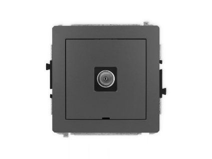 Single antenna tv socket mechanism