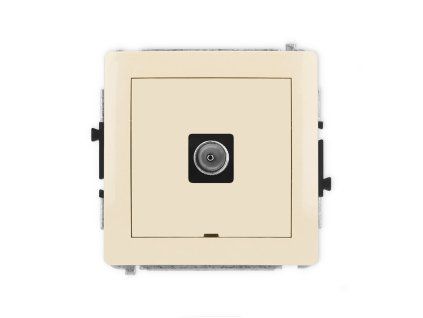 Single antenna tv socket mechanism
