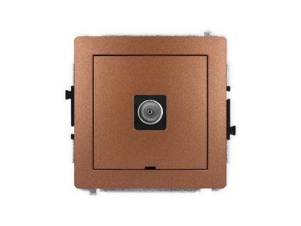 Single antenna tv socket mechanism