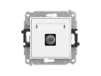 Single antenna tv socket mechanism