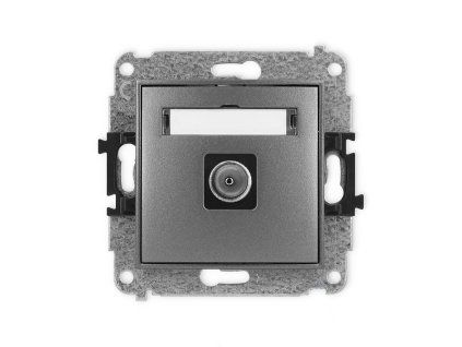 Single antenna tv socket mechanism