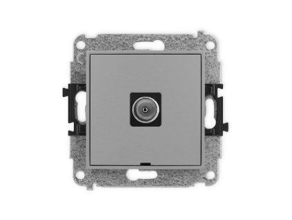 Single antenna tv socket mechanism