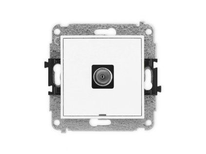 Single antenna tv socket mechanism