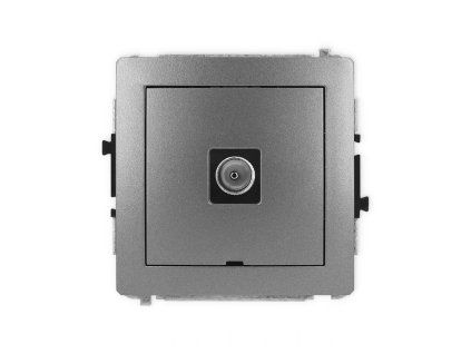Single antenna tv socket mechanism