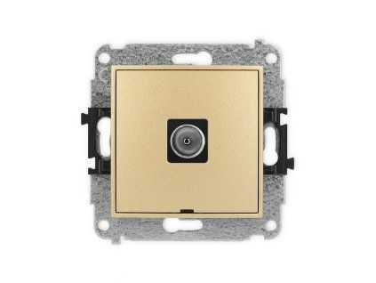 Single antenna tv socket mechanism