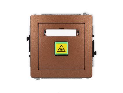 Single fibre/optical socket mechanism