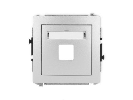 Single multimedia socket mechanism without module (Keystone standard)