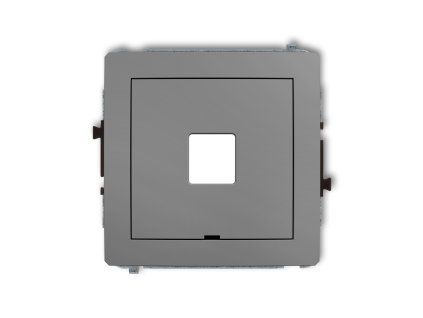 Single multimedia socket mechanism without module (Keystone standard)