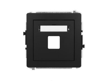 Single multimedia socket mechanism without module (Keystone standard)