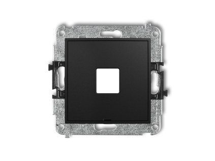 Single multimedia socket mechanism without module (Keystone standard)