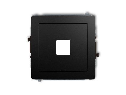 Single multimedia socket mechanism without module (Keystone standard)