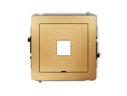 Single multimedia socket mechanism without module (Keystone standard)