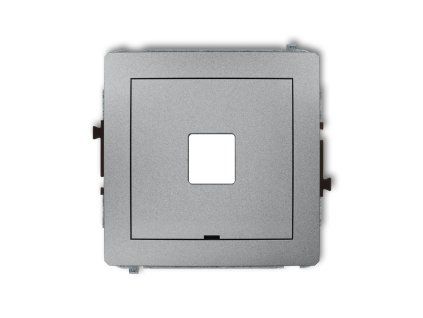 Single multimedia socket mechanism without module (Keystone standard)