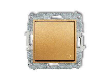 Single push button "light" mechanism